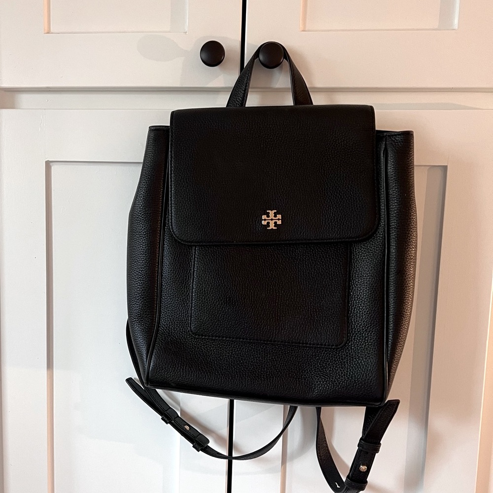 Tory Burch leather flap backpack